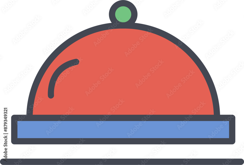 Obraz premium Dish Vector Icon