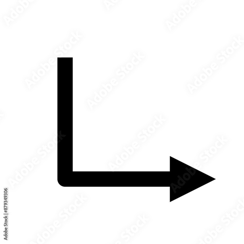 90 degree Arrow icon