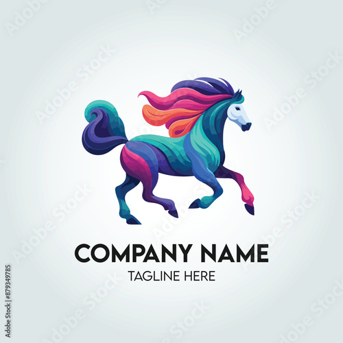 Horse Logo Design in Vector Format for Branding and Business Identity