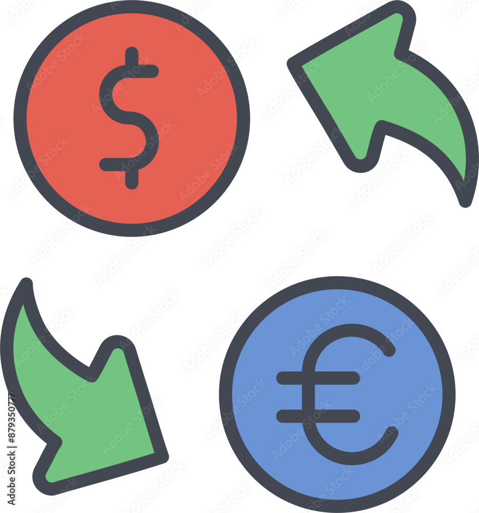 Currency Exchange Vector Icon Currency Exchange Vector Icon