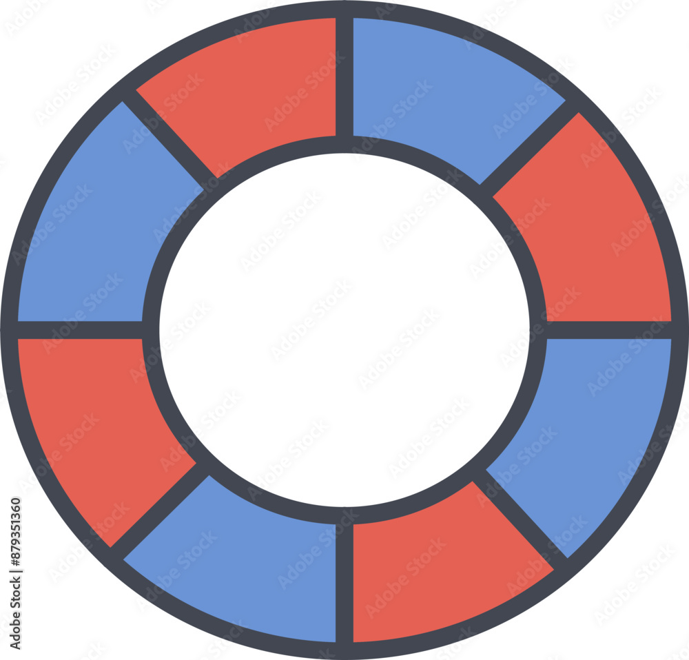 Obraz premium Life Preserver Vector Icon