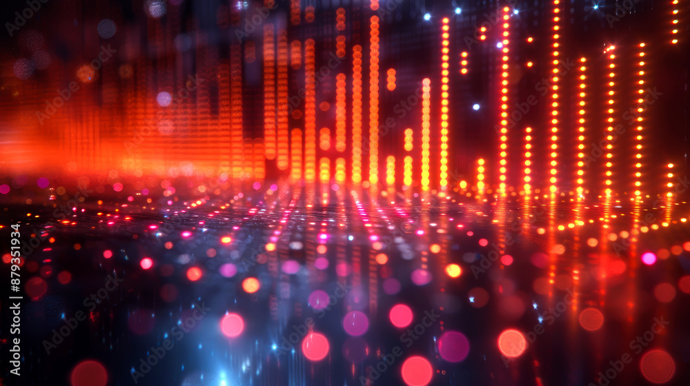Fototapeta premium background equalizer modern for music