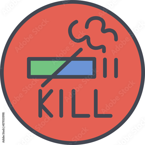 Smoking Kills Vector Icon