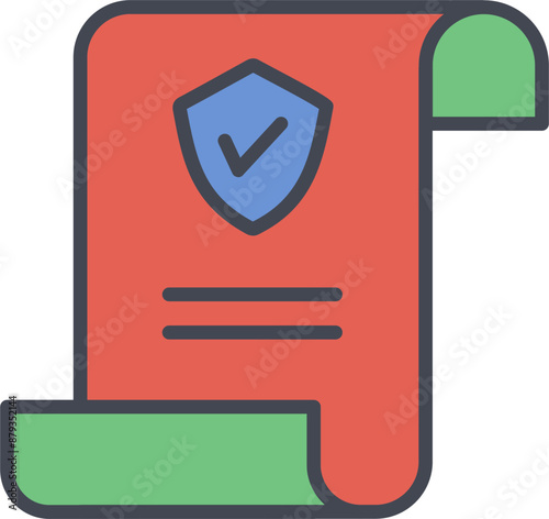 Insurance Policy Vector Icon