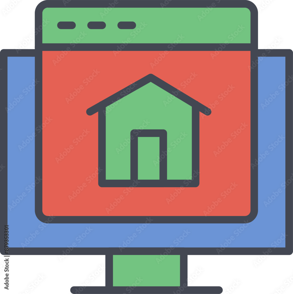 Webpage Vector Icon Webpage Vector Icon