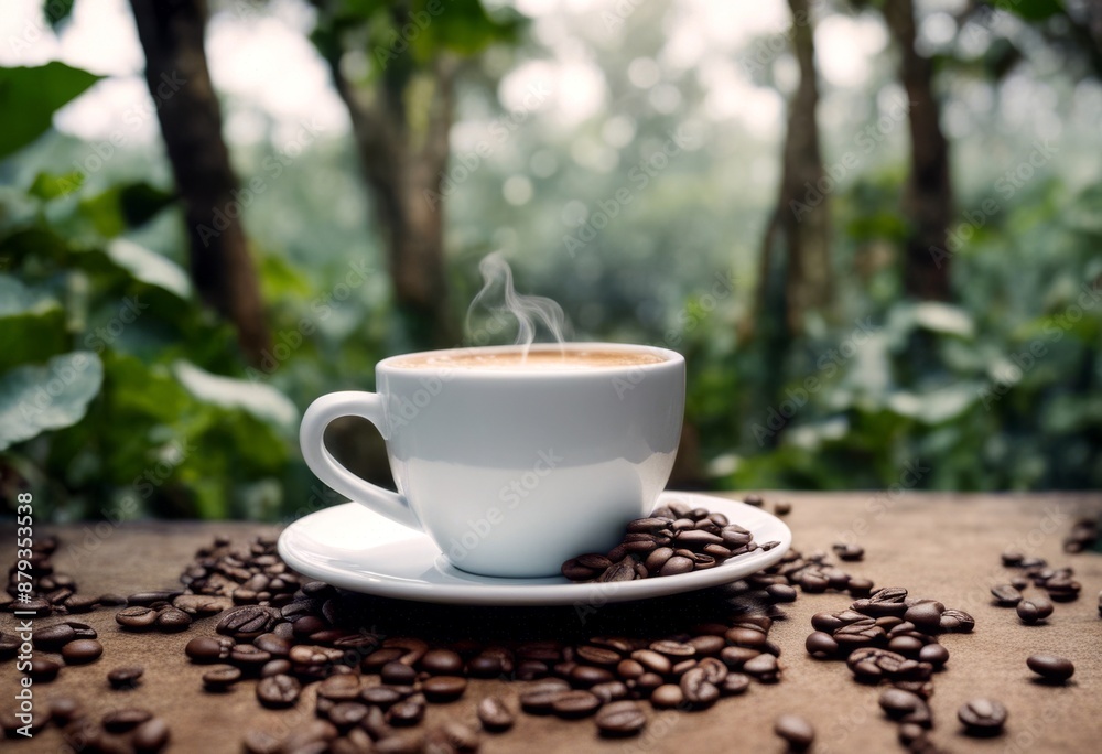 hotdrink green hot beverage drink background cup generative espresso coffee plantation nature fresh hotdrink green hot beverage drink background cup generative espresso coffee plantation nature fresh