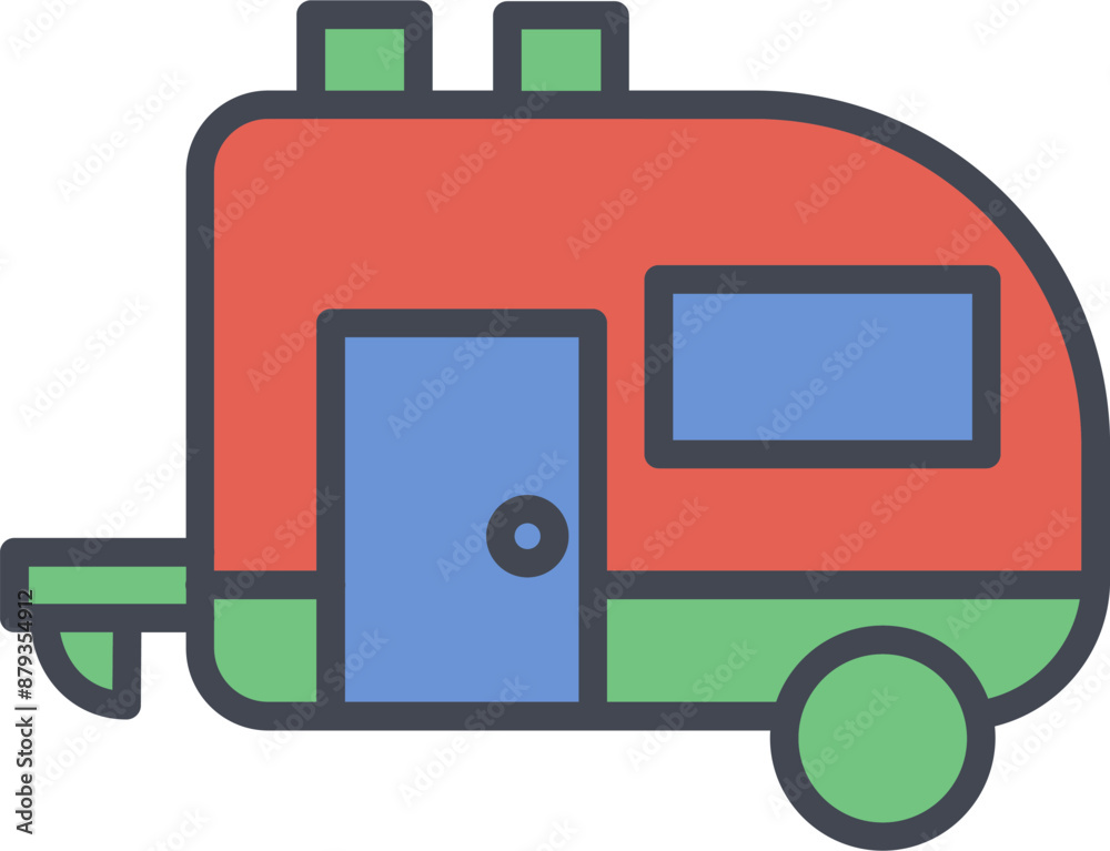 Trailer Vector Icon Trailer Vector Icon