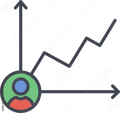 Candidate Graph Vector Icon