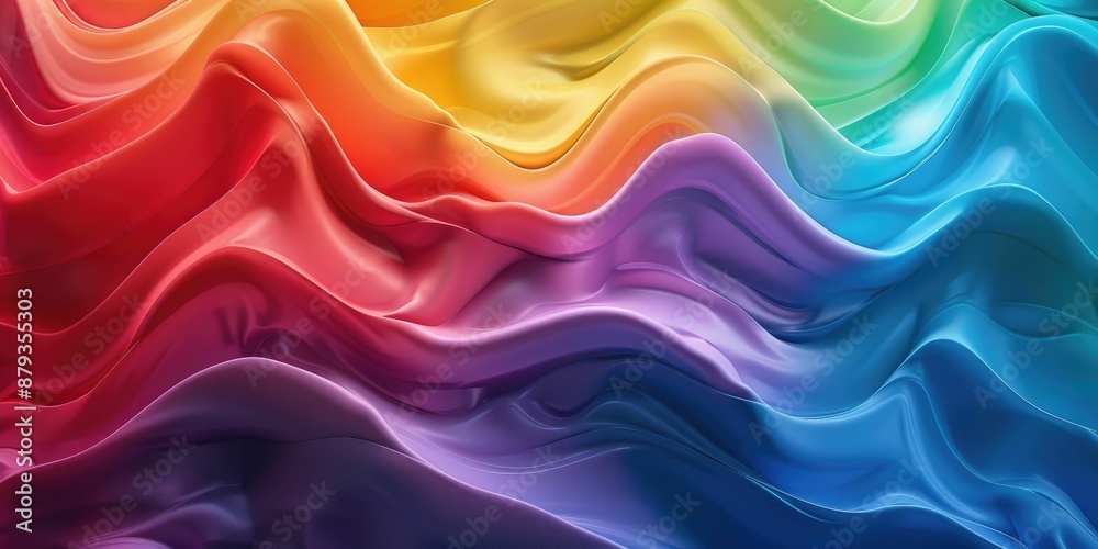 Fototapeta premium Abstract Rainbow Waves