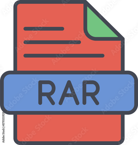 RAR Vector Icon