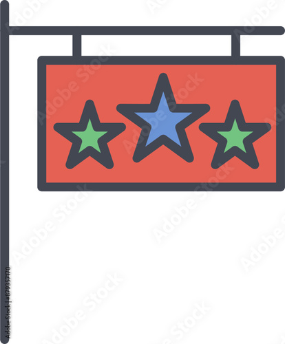 Hotel Sign Vector Icon