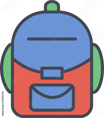 Backpack Vector Icon