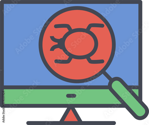 Debugging Vector Icon