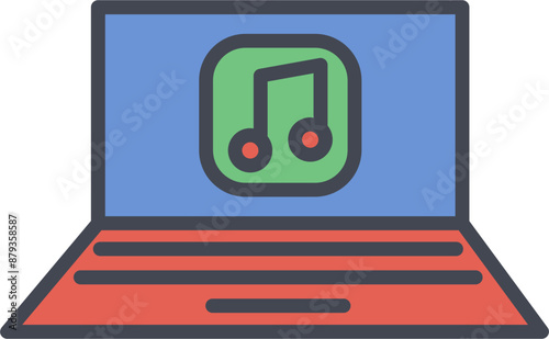 Play Music Vector Icon