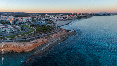 Aerial view of Mil Palmeras, Pilar de la Horadada, Alicante, Spain