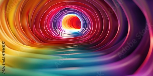 Abstract Colorful Tunnel