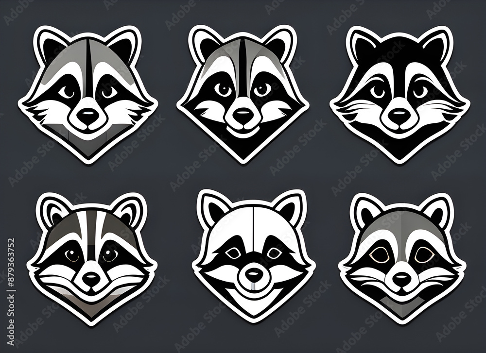 Fototapeta premium raccoon generative ai