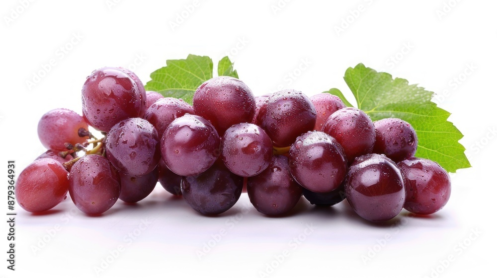 Red Grape fruit on white background Red Grape fruit on white background