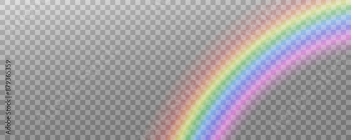 Rainbow icon, rainbow. Raindrops on transparent background. Realistic spectrum rainbow on a transparent background png.	
