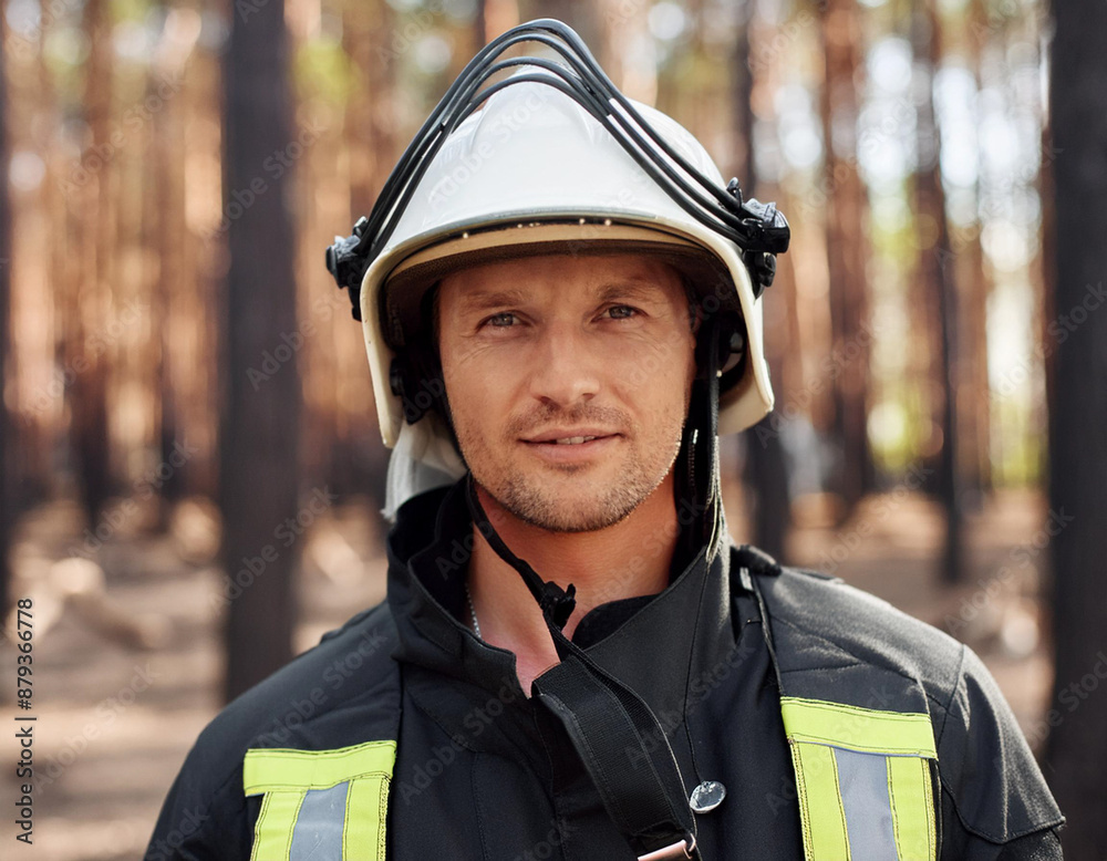 Inspiring Firefighter: A Portrait of Courage and Dedication Inspiring Firefighter: A Portrait of Courage and Dedication