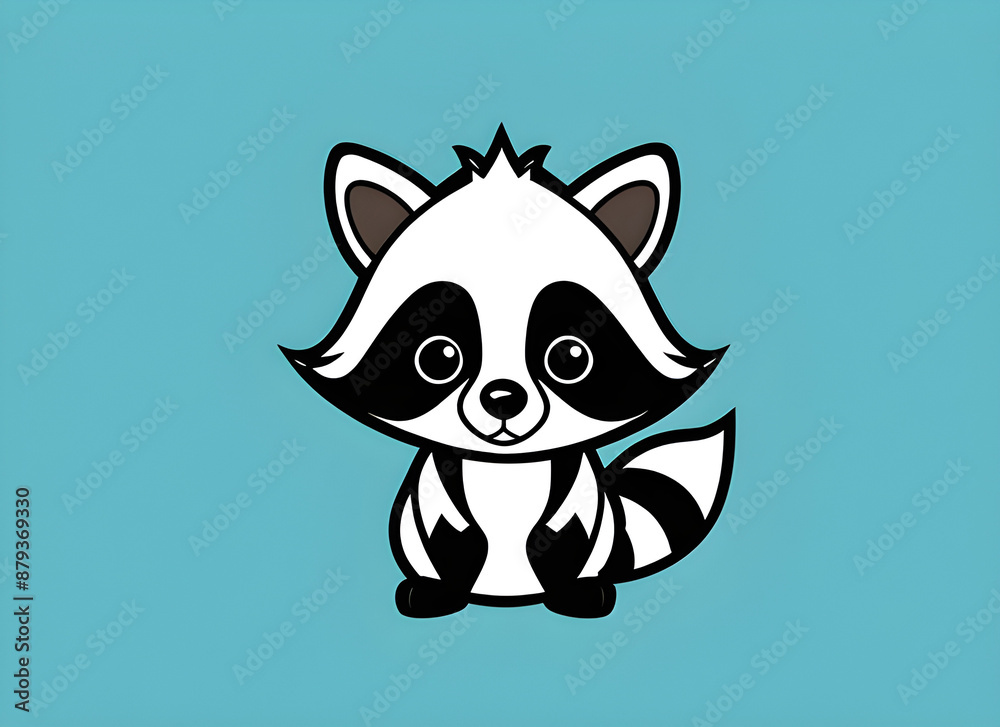 Fototapeta premium raccoon generative ai