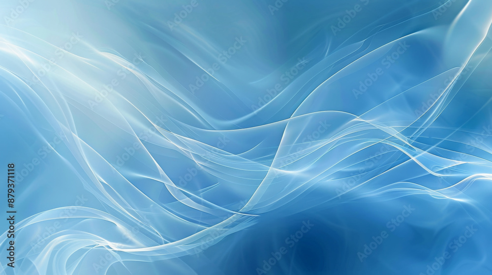 Fototapeta premium Abstract Blue Background, Generative AI Illustration