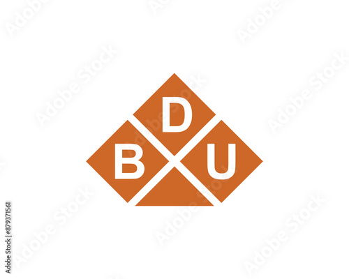 BDU Logo design vector template. BDU logo design. photo