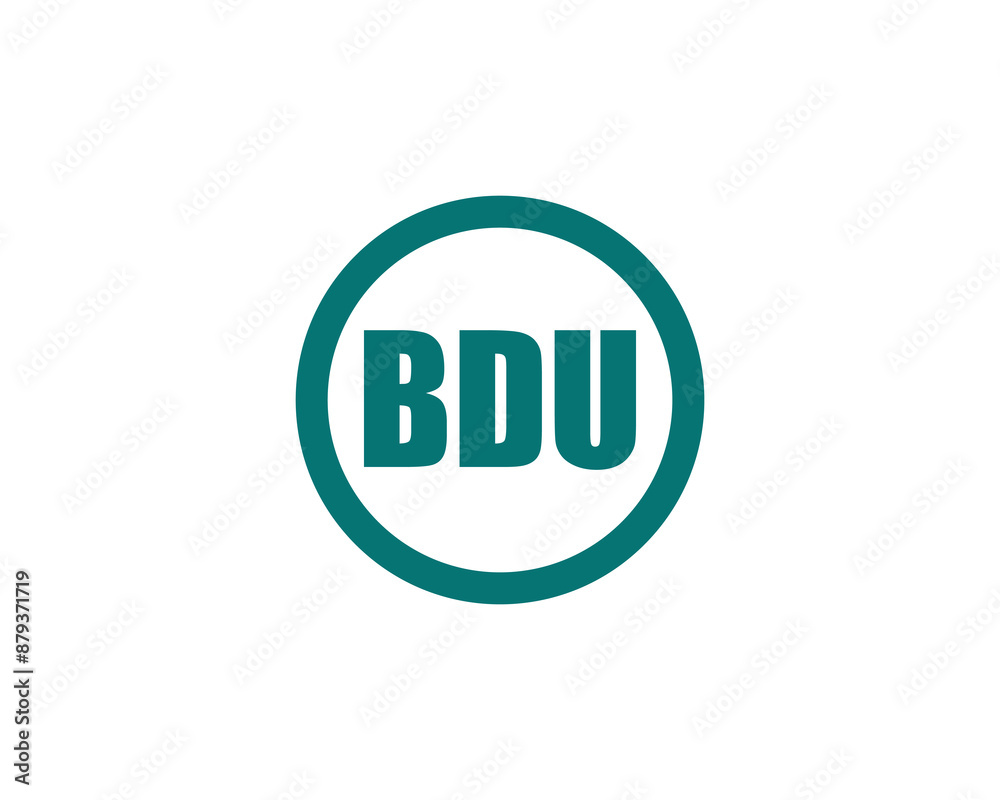 BDU Logo design vector template. BDU logo design. BDU Logo design vector template. BDU logo design.