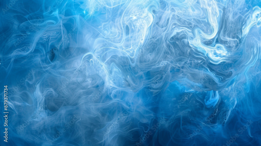 Obraz premium Abstract Blue Background, Generative AI Illustration