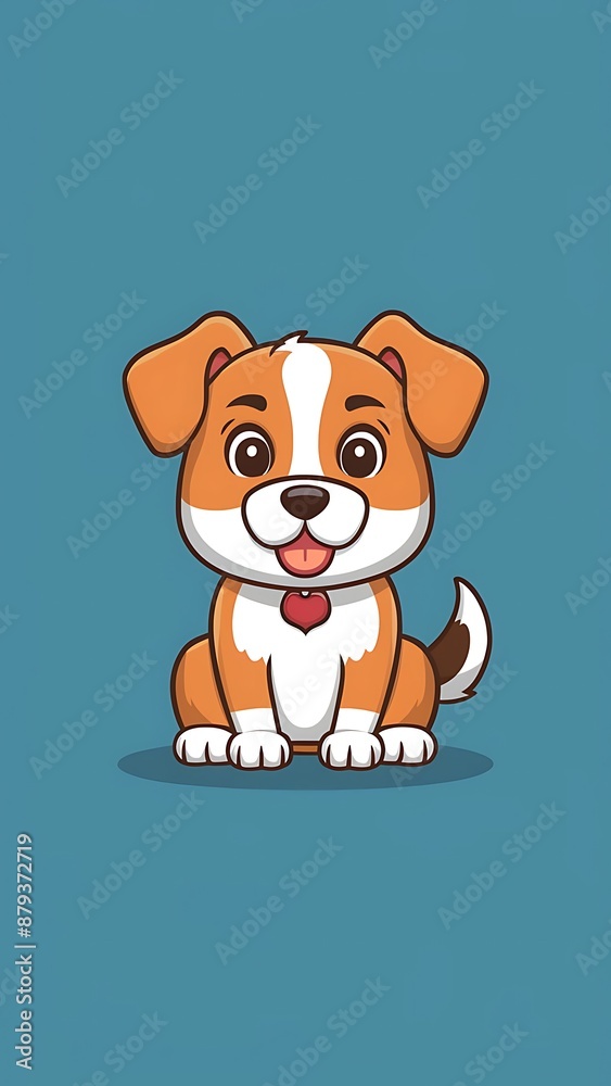Cute dog Cartoon Vector Icon Illustration Cute dog Cartoon Vector Icon Illustration