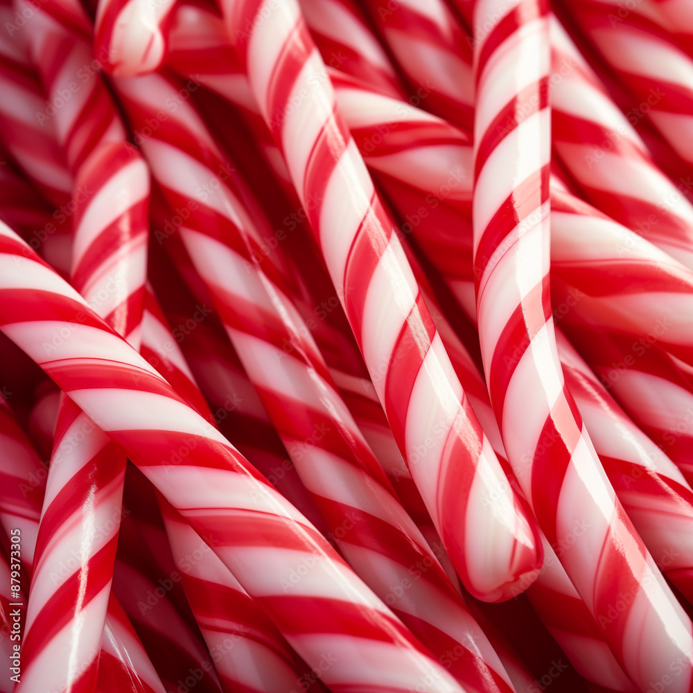 Fototapeta premium Red and White Candy Canes