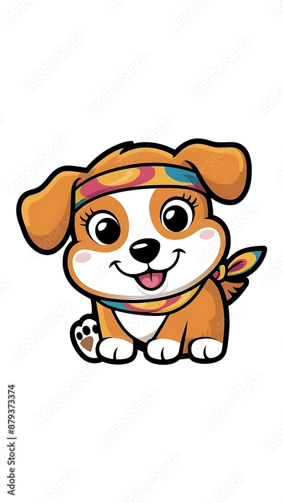 Cute dog Cartoon Vector Icon Illustration Cute dog Cartoon Vector Icon Illustration
