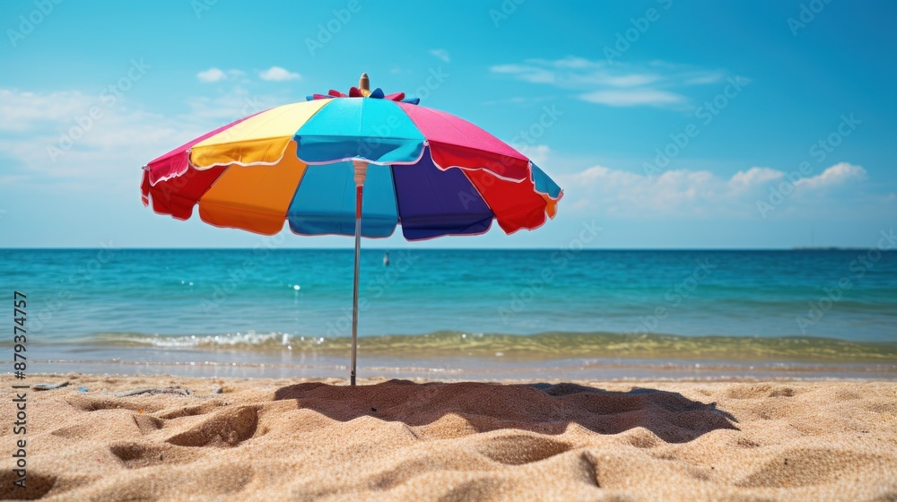 beach umbrella on the beach beach umbrella on the beach