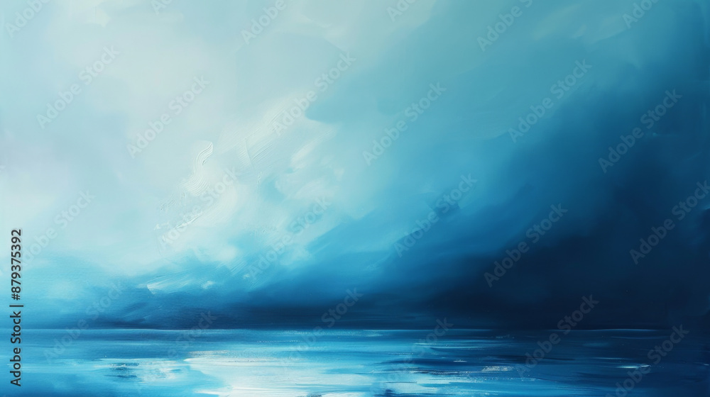 Obraz premium Abstract Blue Background, Generative AI Illustration