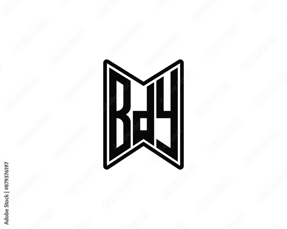 BDY Logo design vector template. BDY logo design. BDY Logo design vector template. BDY logo design.