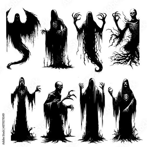 illustration of a halloween ghost