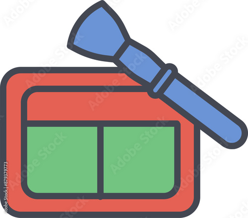 Blushon Brush Vector Icon