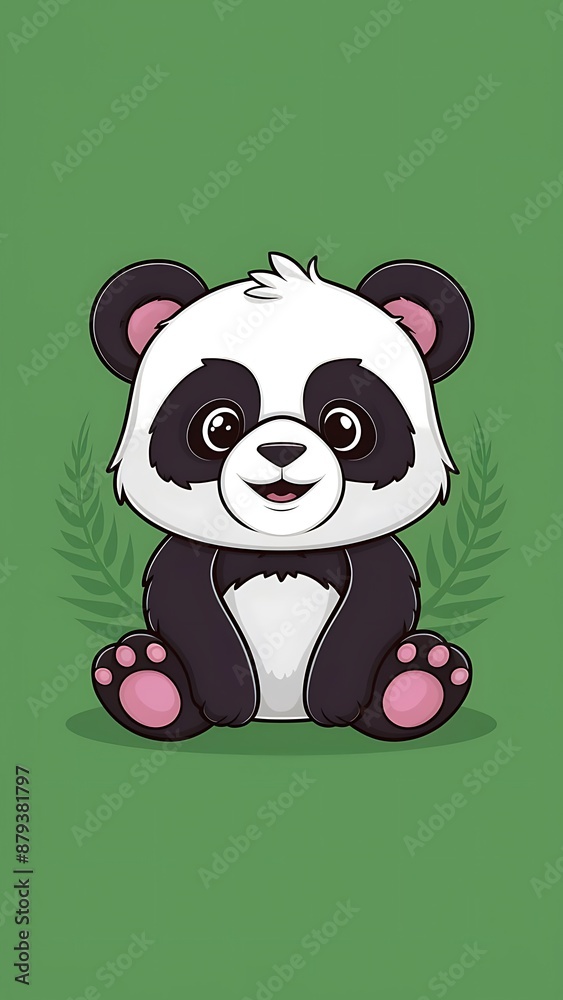 Cute Panda Cartoon Vector Icon Illustration Cute Panda Cartoon Vector Icon Illustration