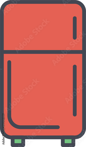 Refrigerator Vector Icon