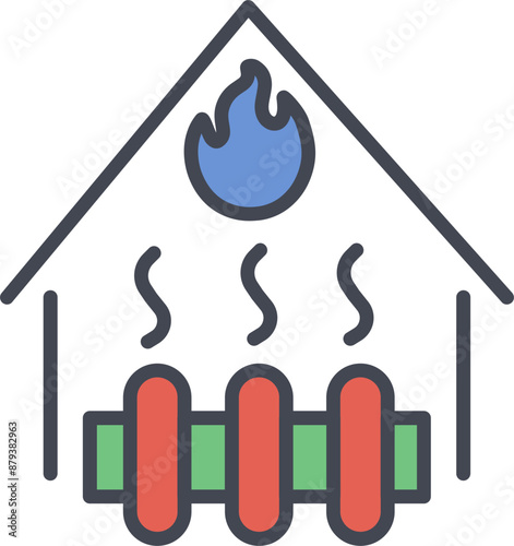 Heating System Vector Icon