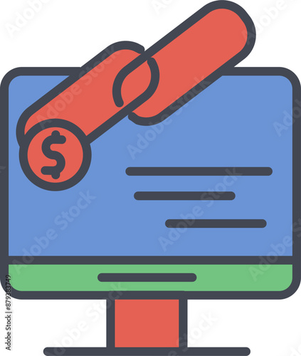 Link Sales Vector Icon