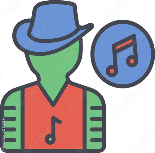 Musician Vector Icon