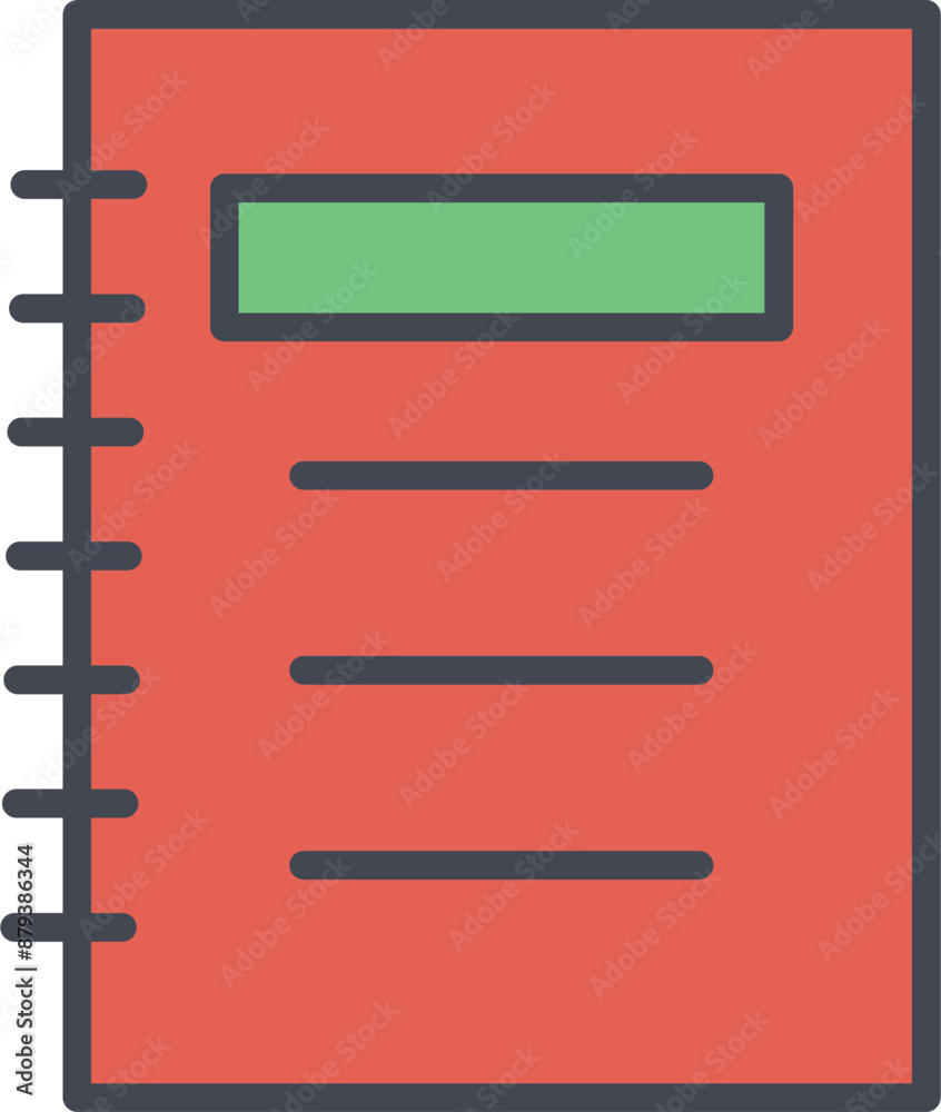 Notepad Vector Icon Notepad Vector Icon