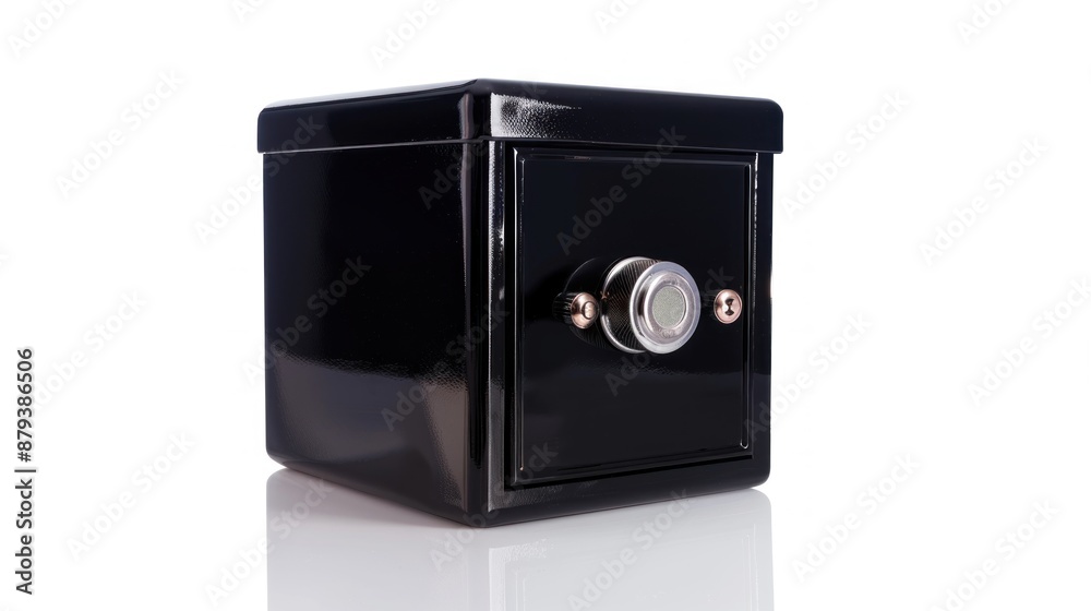 Safe box isolated on white with reflection Safe box isolated on white with reflection