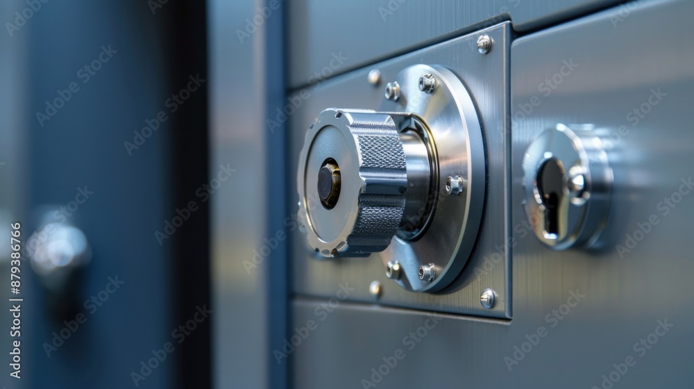 Safe box isolated with emergency lock Safe box isolated with emergency lock
