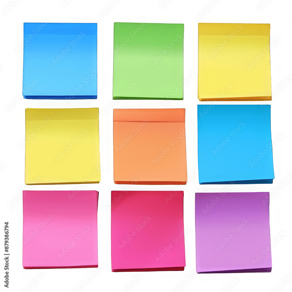 Colorful Sticky Notes on a Black Background. Colorful Sticky Notes on a Black Background.