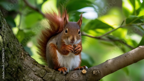 Cute red squirrel wallpaper