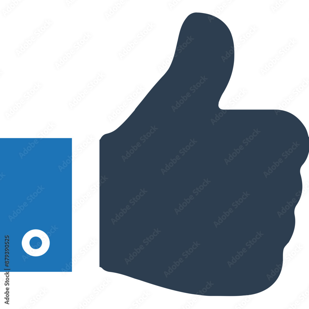 Thumb Up vector Icon in Dual Tone style Thumb Up vector Icon in Dual Tone style