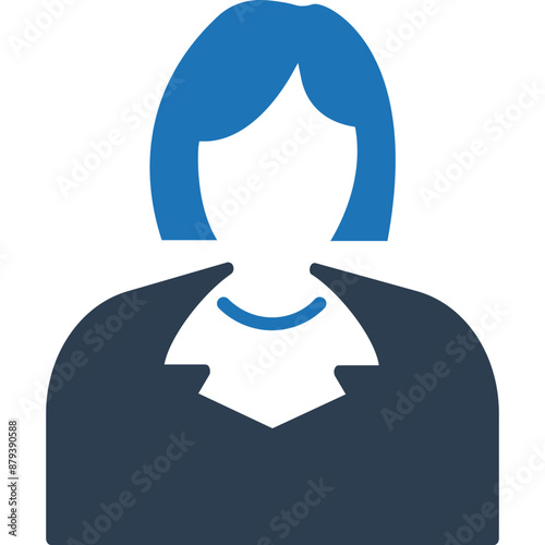 Secretary vector Icon in Dual Tone  style