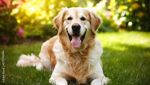 dog with expression sticking out his tongue wallpaper